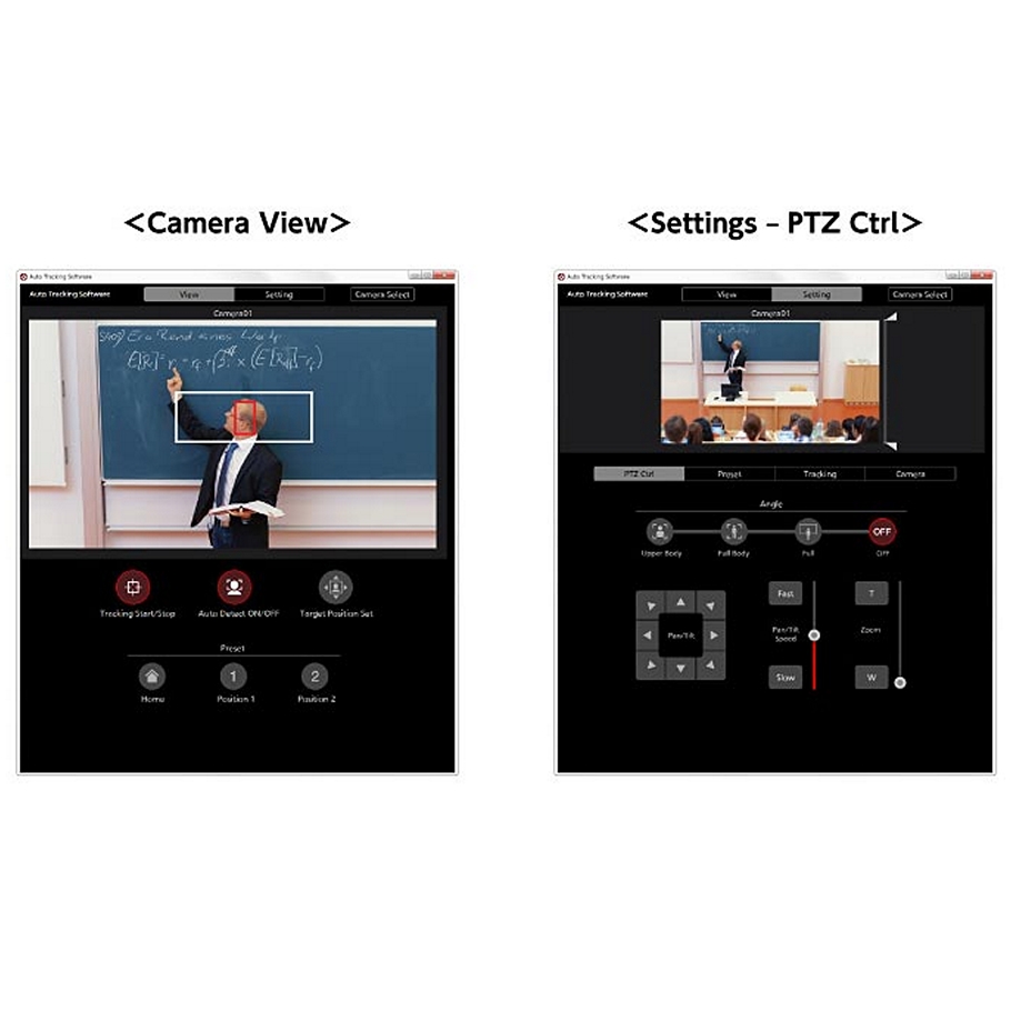 panasonic auto tracking software