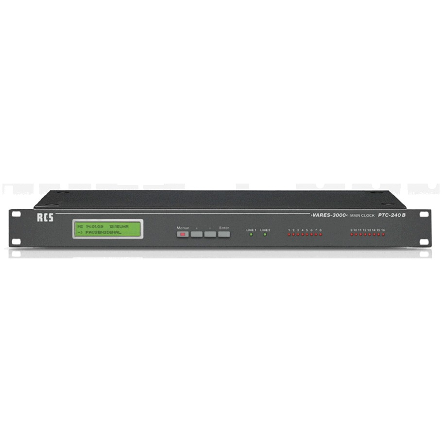 RCS PTC-240 B | VARES-3000 Main Clock, 1 RU, incl. side clock control ...